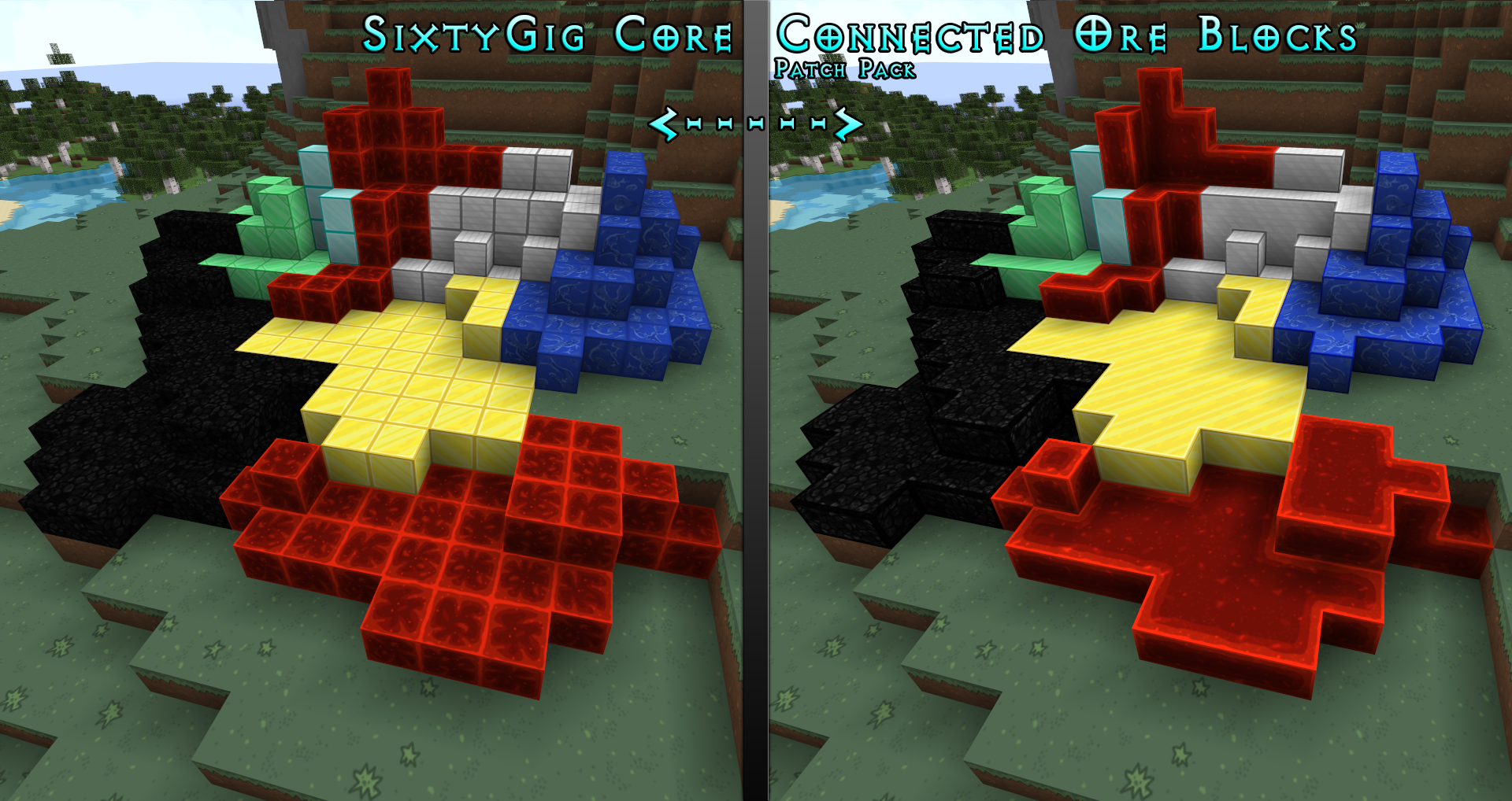 SixtyGig - Connected Ore Blocks Patch Pack Minecraft 